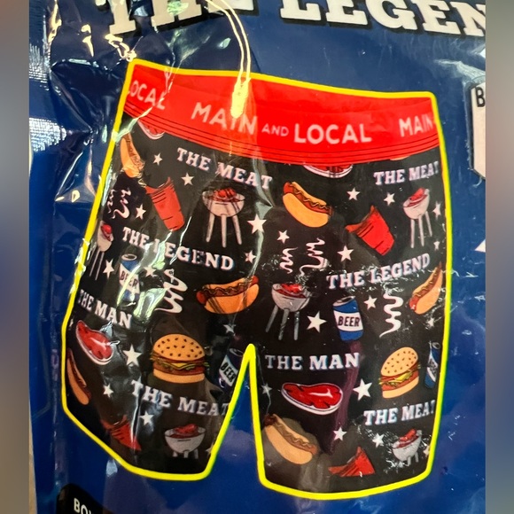 MAIN AND LOCAL 🖤NEW🖤 boxers and socks gift set “the man, the meat, the legend” - Picture 1 of 6